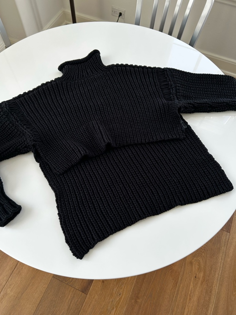 Alexander Wang Cropped Cable Knit